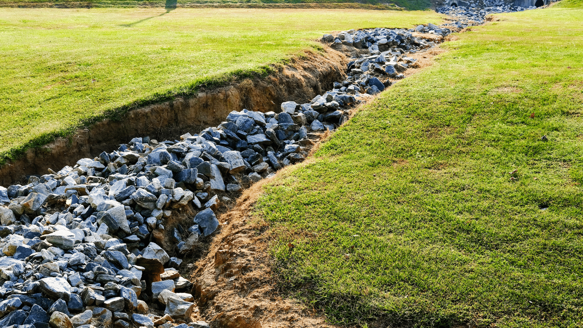 Deep rock drainage system