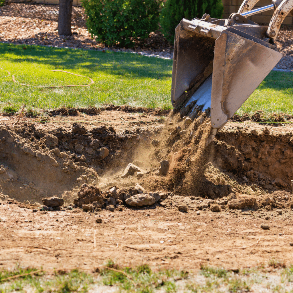 Elion Landscaping Grading and Resloping Oklahoma Tractor Digging