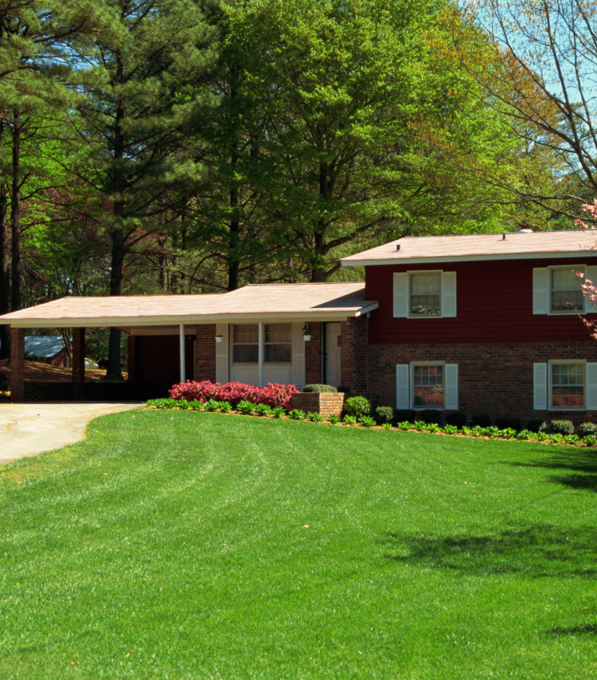 Elion Landscaping Grading and Resloping Oklahoma Survey Home After Finish