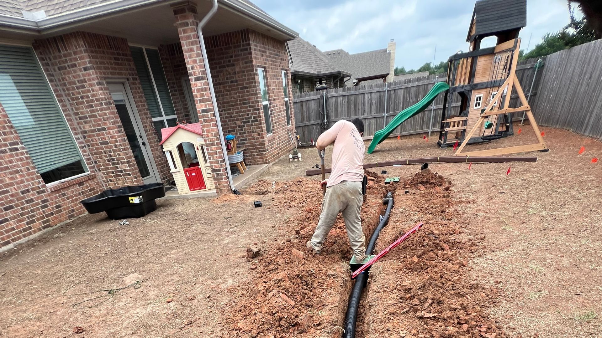 Elion Landscaping and Tree Service French Drain Installation