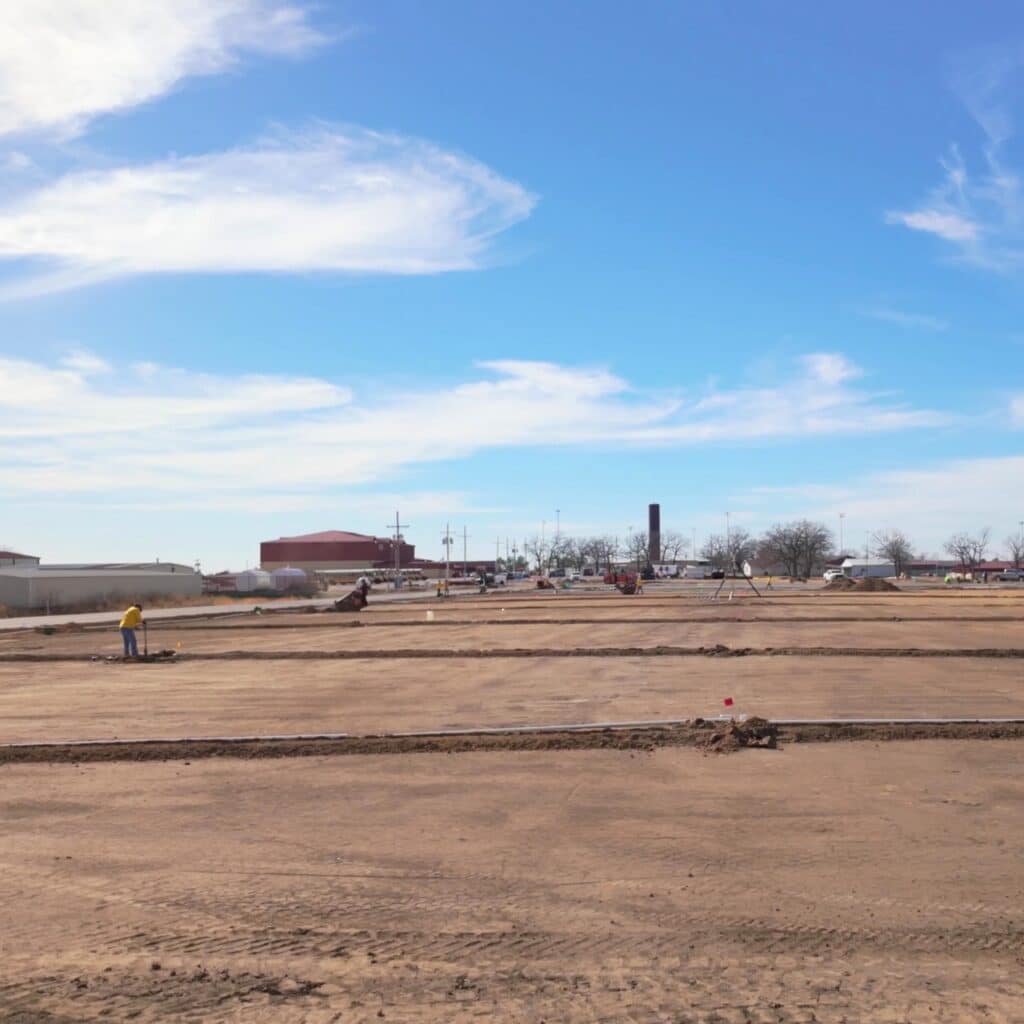 Commercial Project - Landscaping & Tree Service Irrigation Installation Process- Elion Landscaping & Tree Service - Soccer Field