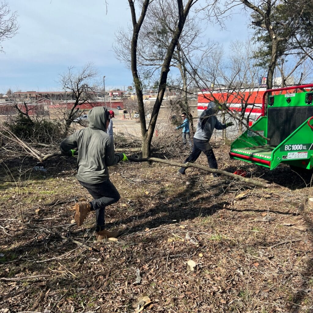 Wood Chipper Tree Services - Oklahoma - Elion Landscaping & Tree Service