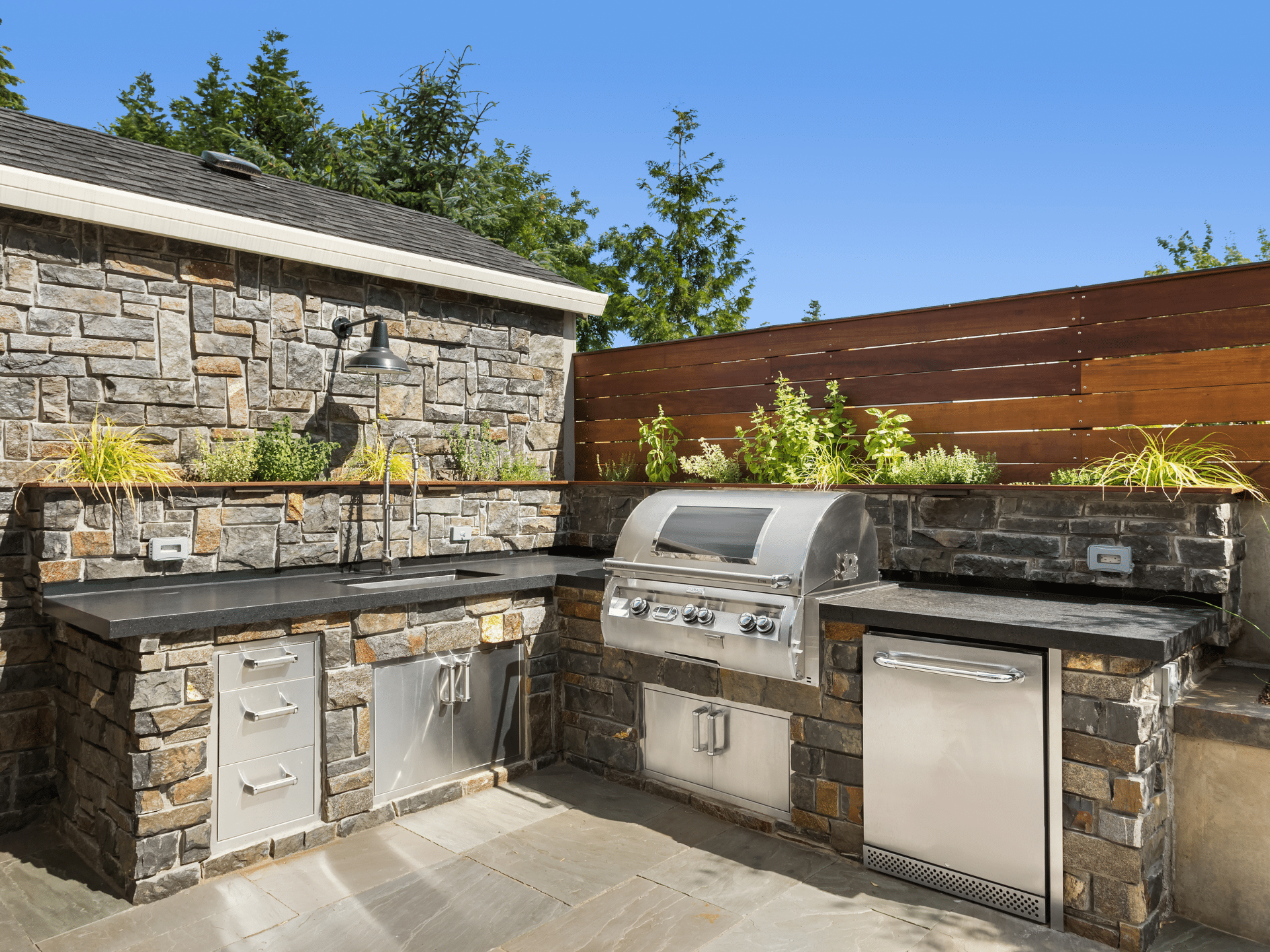 Hardscaping Outdoor Kitchen Elion Landscaping Tree Service