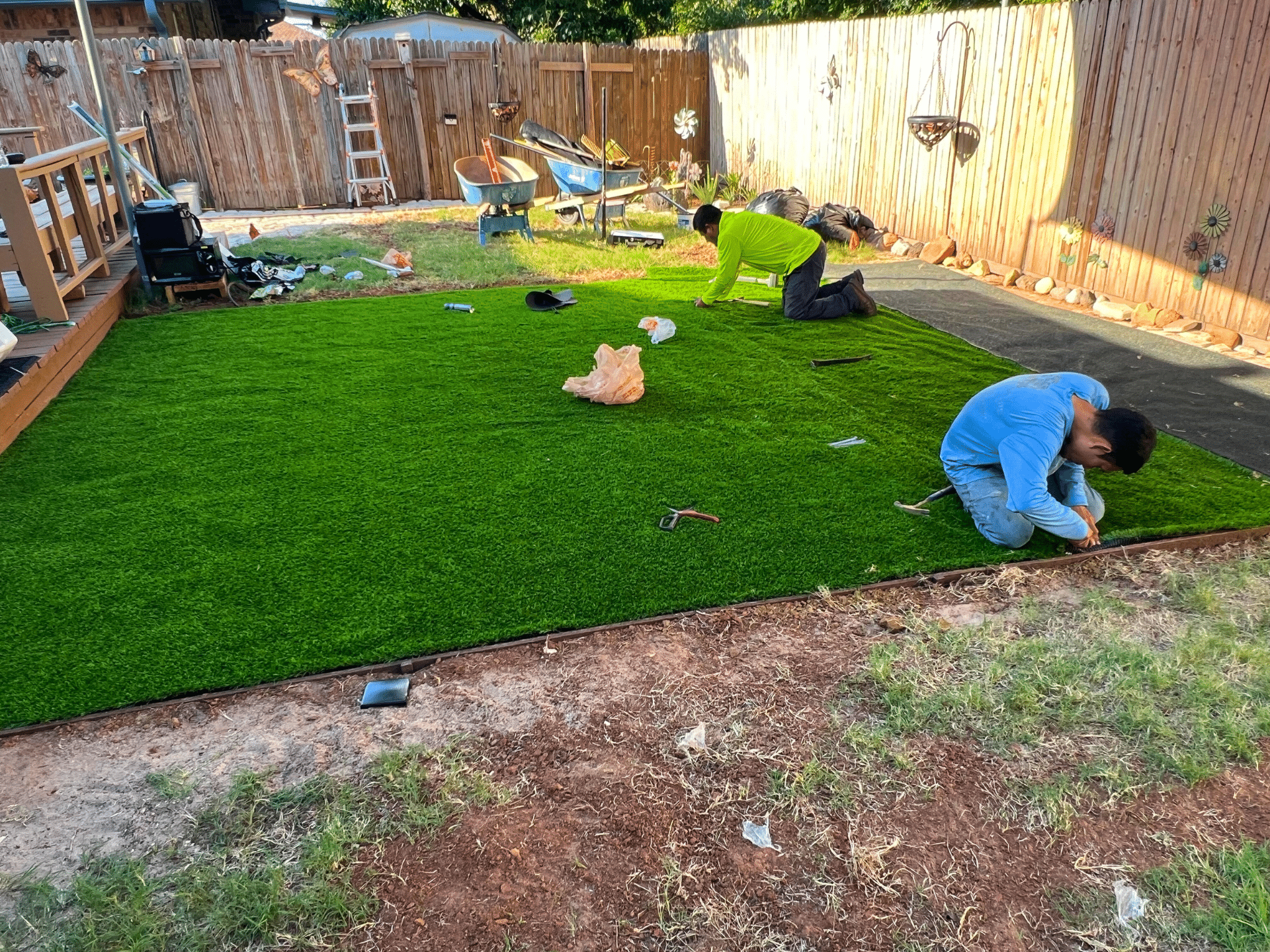 Turf Installation Elion Landscaping Oklahoma