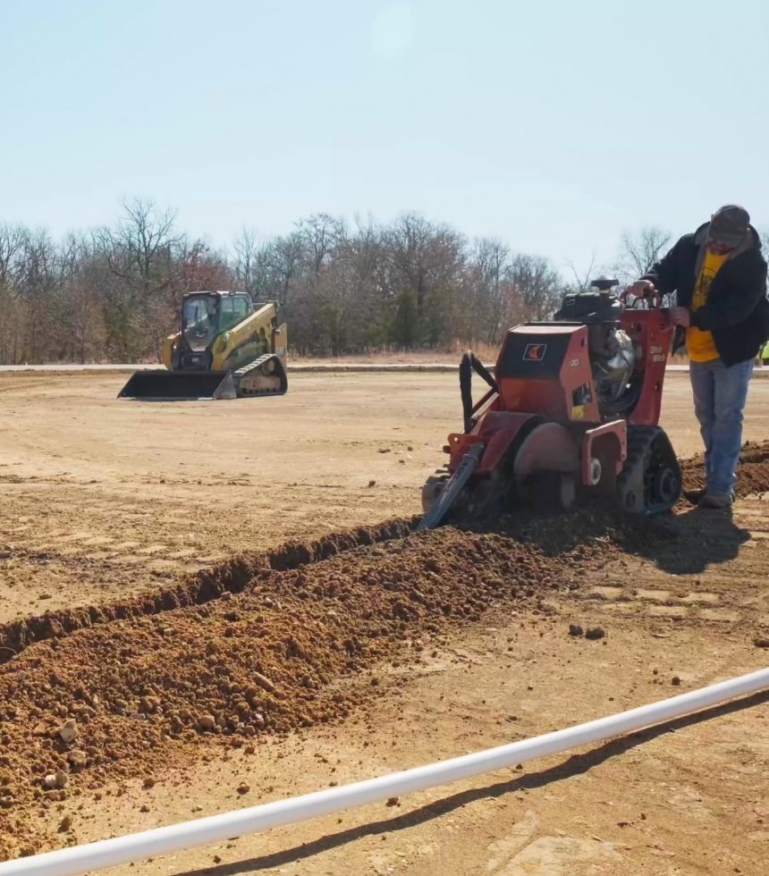 Landscaping & Tree Service Irrigation Installation Process- Elion Landscaping & Tree Service - Before